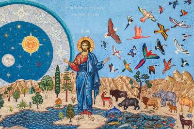 genesis mosaic iconography russian church