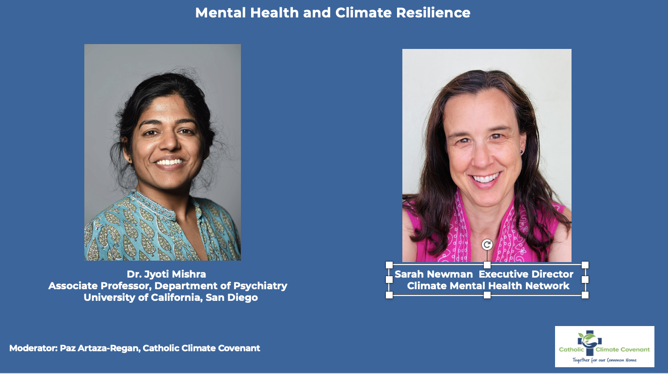 MENTAL HEALTH AND CLIMATE RESILIENCE | Catholic Climate Covenant
