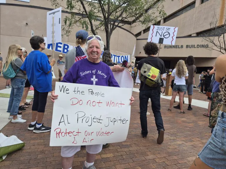Project Jupiter protest Sr Marlene Perrotte 8.21.26 768x576 1